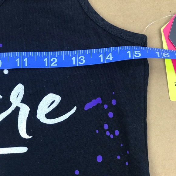 NWT: Zumba WEAR- Black tank size unknown SEE measurements - Picture 3 of 5